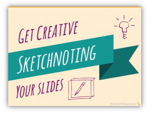 creative sketchnoting presentation slide in powerpoint