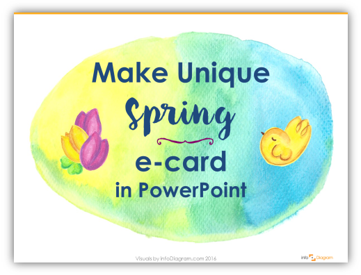 3 Steps to Unique Spring or Easter Card in PowerPoint