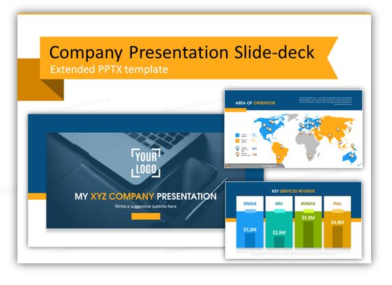 company presentation template and slide deck