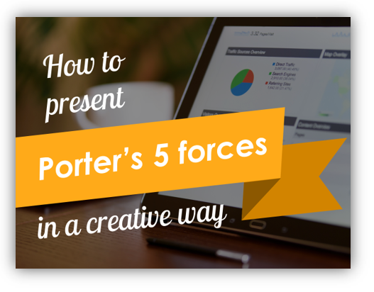 Porter Forces Diagram creative Powerpoint