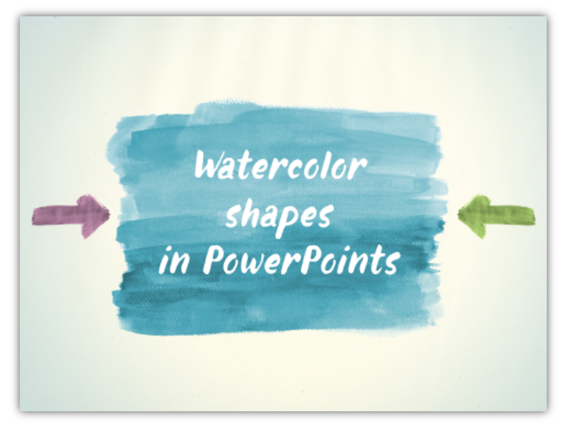 watercolor visuals Aquarelle ppt