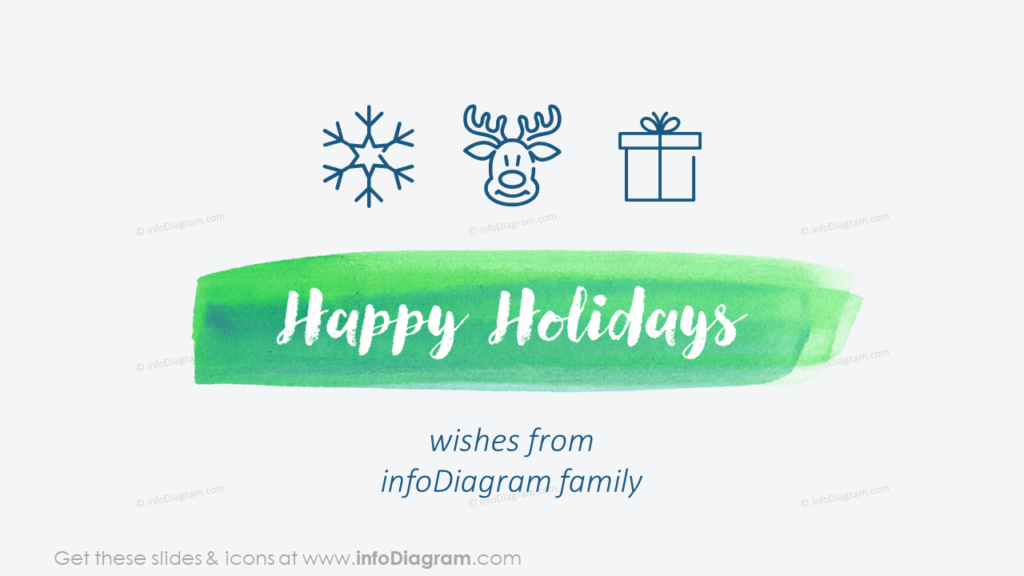 winter holiday powerpoint card