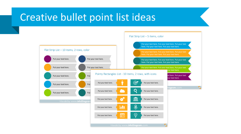 Get Rid Of Bullet Points Three Creative List Presentation Ideas Blog Creative Presentations 3649