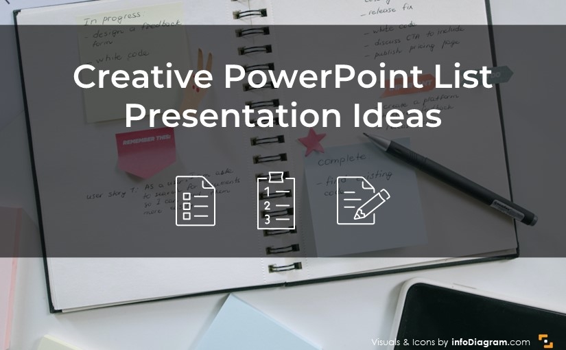Get rid of bullet points! 7 creative list presentation ideas