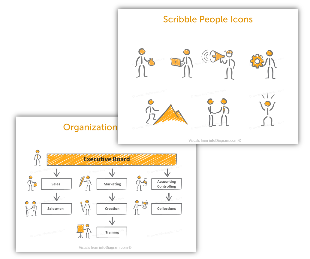 hand drawn powerpoint scribble icons