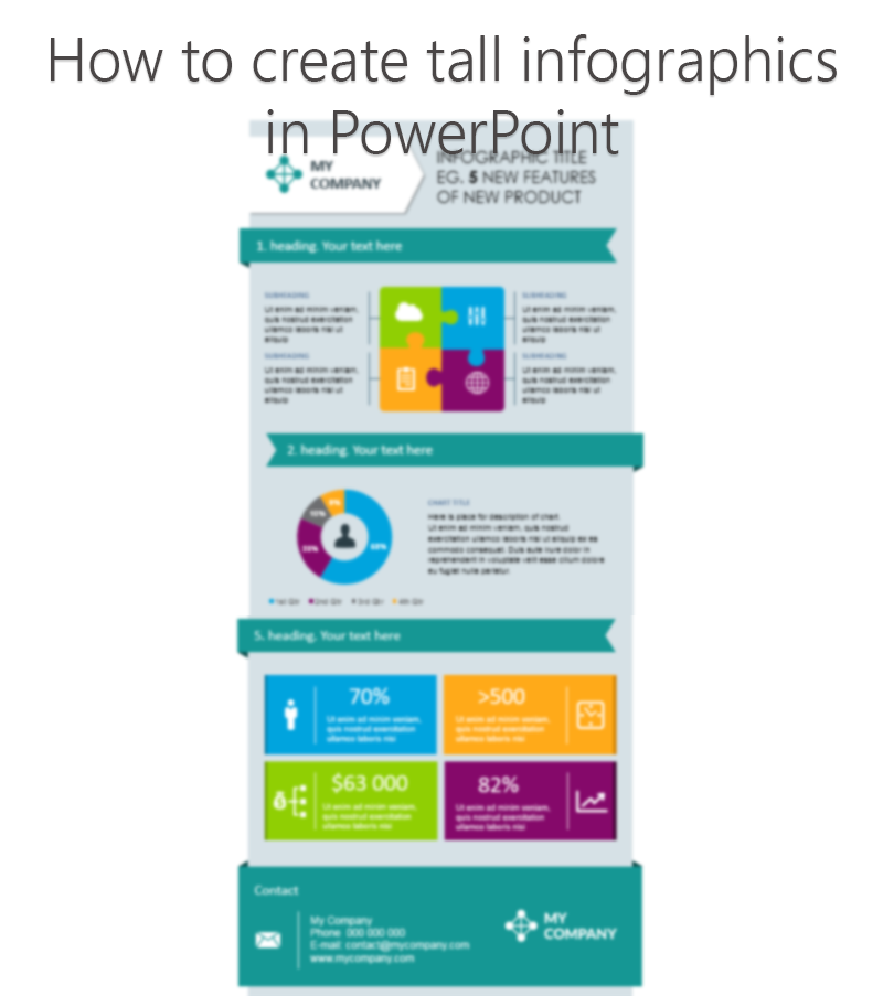 Infographics Ideas: How to make vertical infographic in PowerPoint