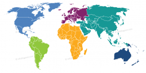 world map editable continents ppt - Blog - Creative Presentations Ideas