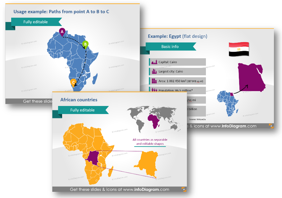 african map basic country information egypt