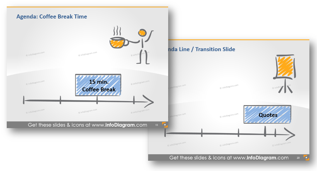 transition slides agenda break ppt