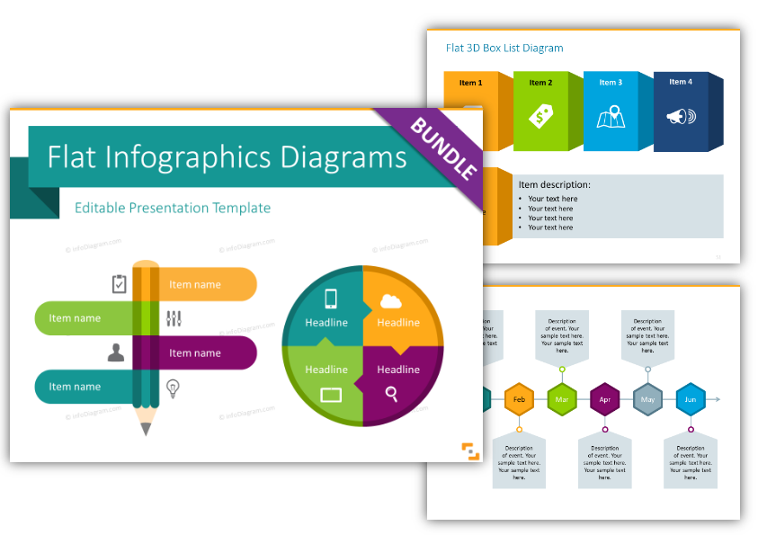 Flat Infographic Templates Design ppt effective plan