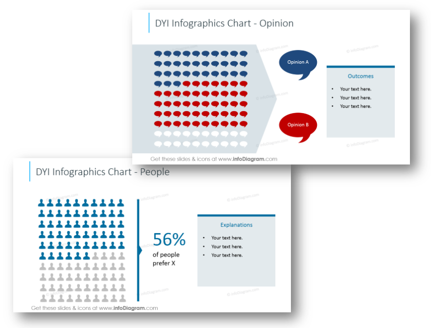  simple infographics people opinions ppt