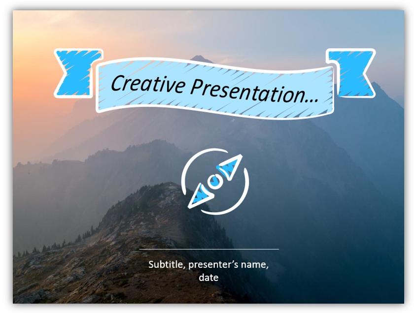 creative introduction graphic slide
