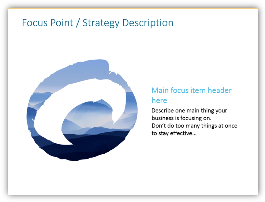 strategy description ppt slide