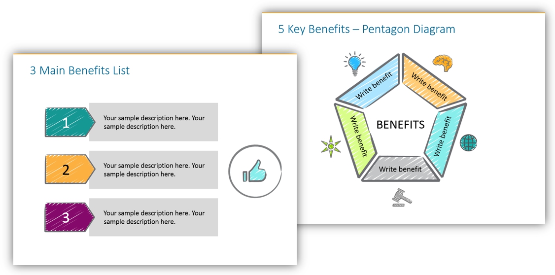company presentation benefits ppt graphs
