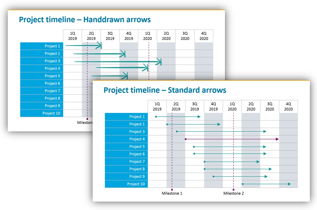 calendar graphics project planning powerpoint