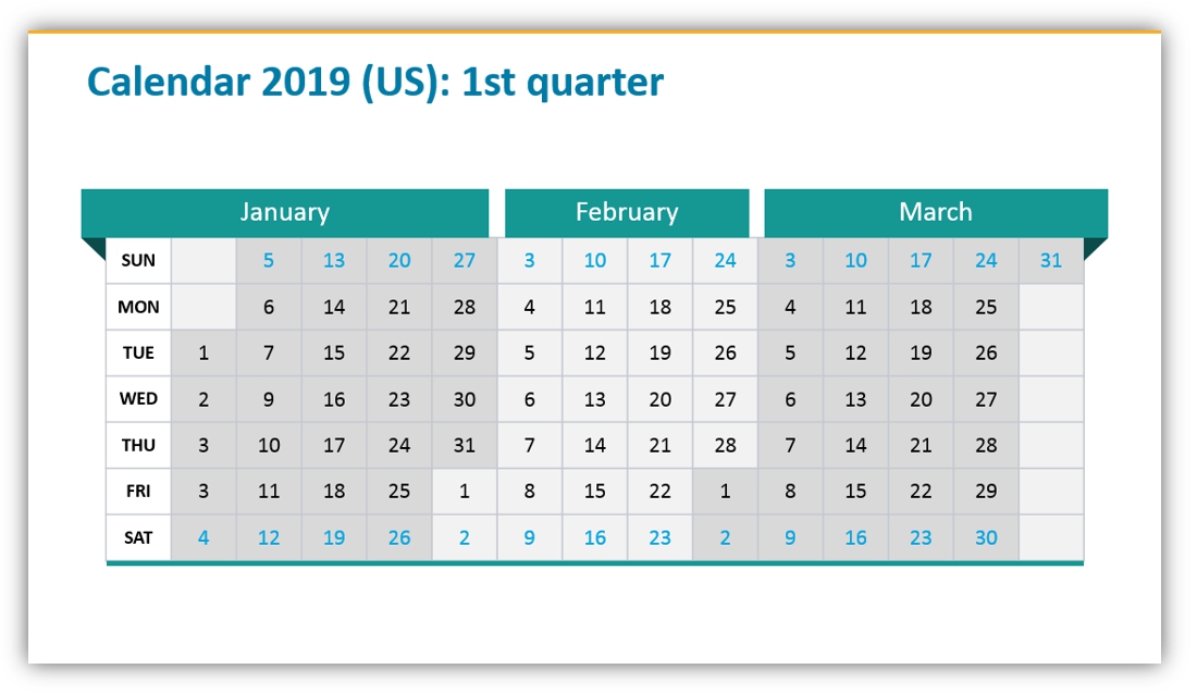 calendar graphics quarterly