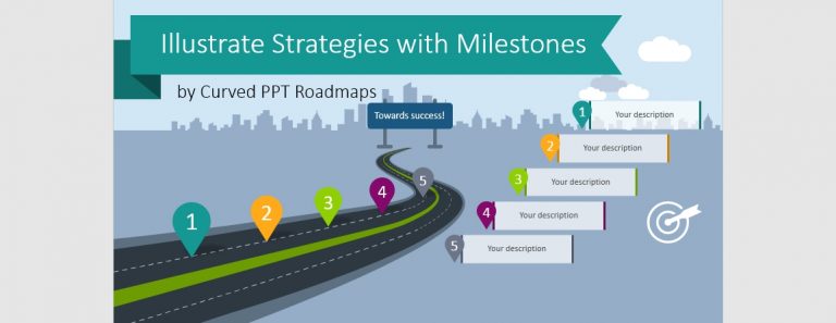 curved roadmap powerpoint