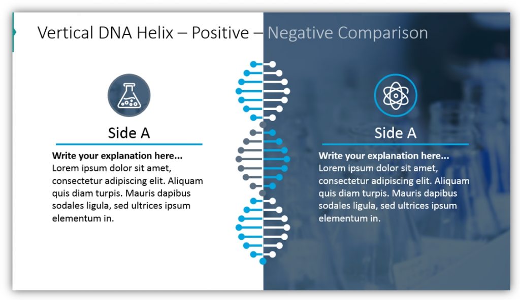 DNA diagram Positive – Negative Comparison ppt