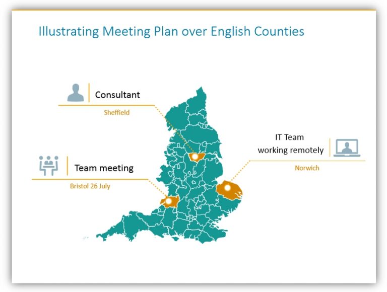 PowerPoint Maps to Better Plan and Present Your Travel Meetings