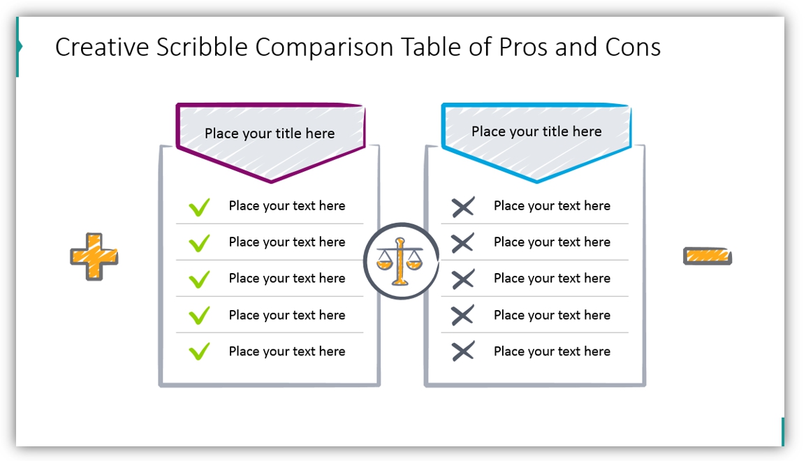 How to Show Comparison with Pros and Cons PowerPoint Diagrams - Blog ...