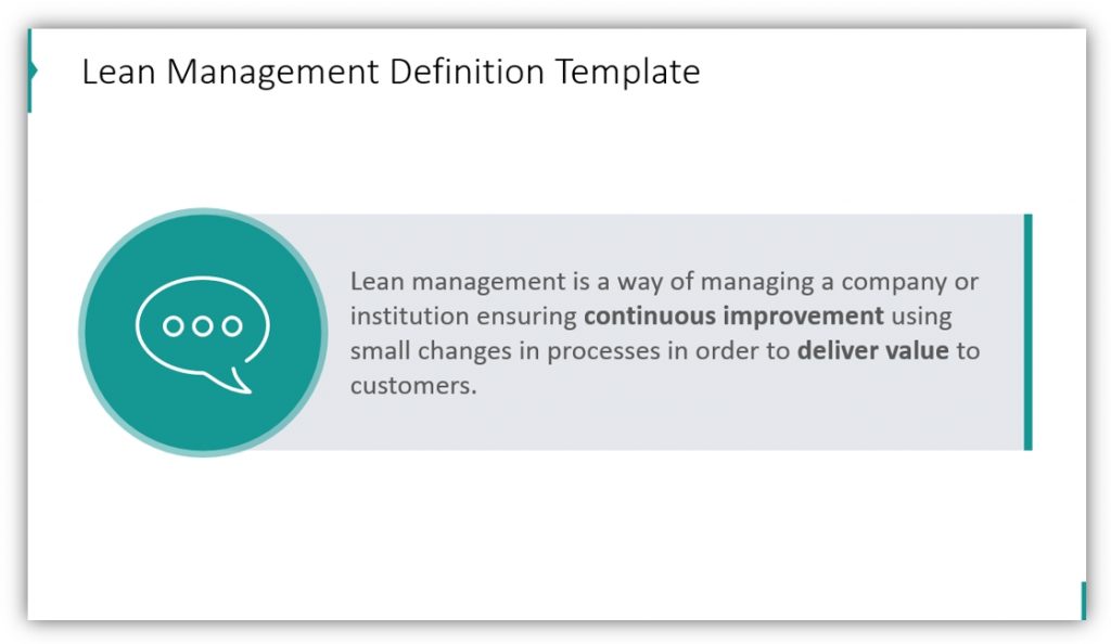 Lean Management definition ppt