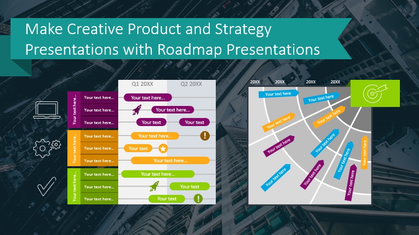 strategy product roadmap table poweproint