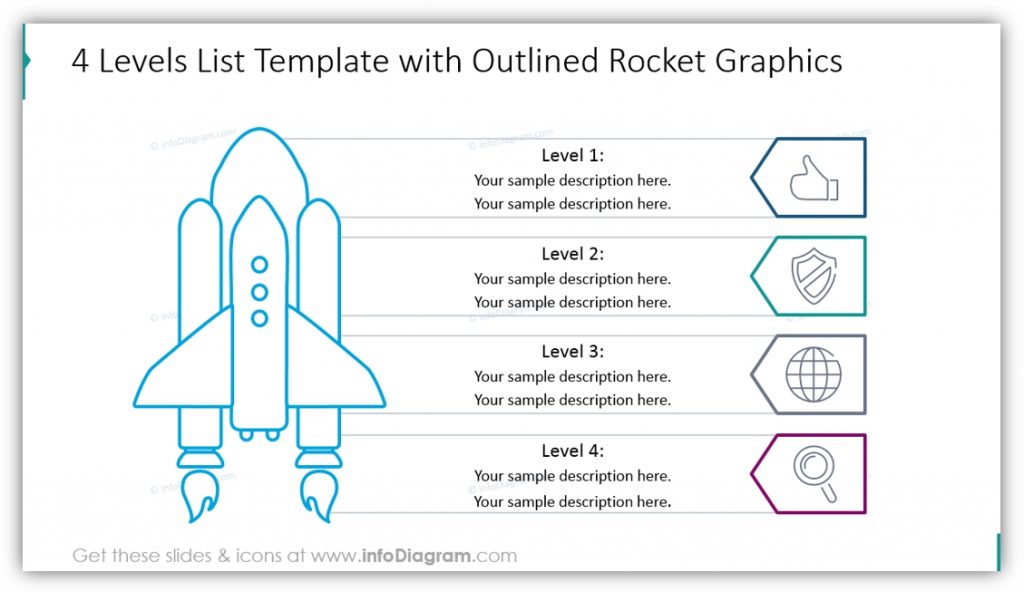 product launch rocket list graphics