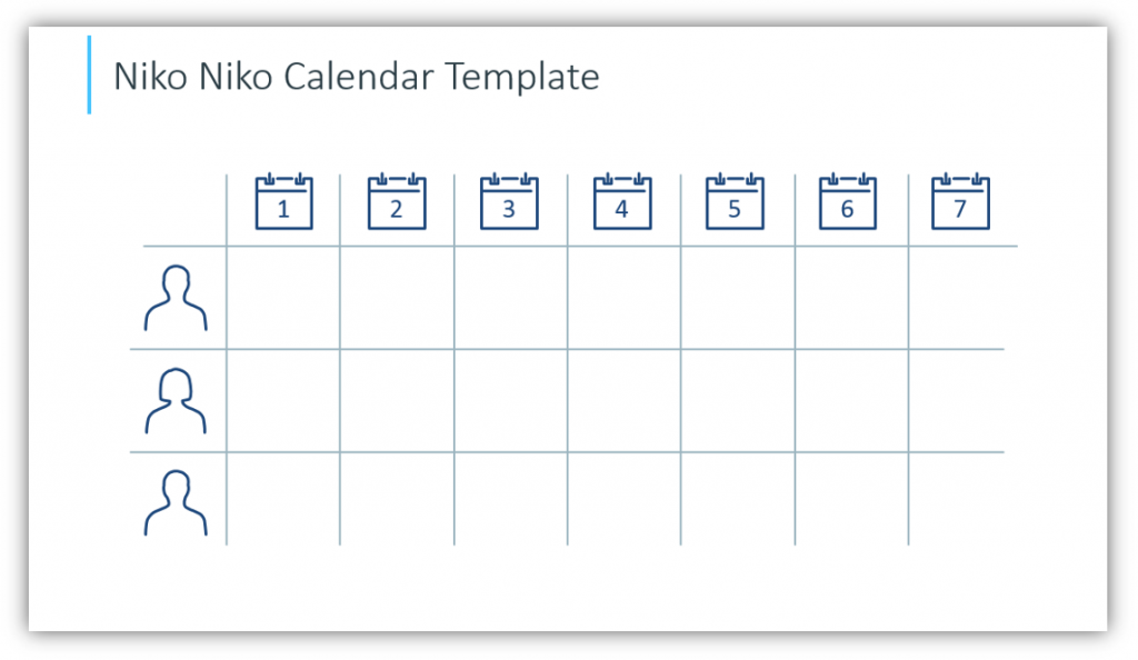 Niko Niko Calendar Template powerpoint