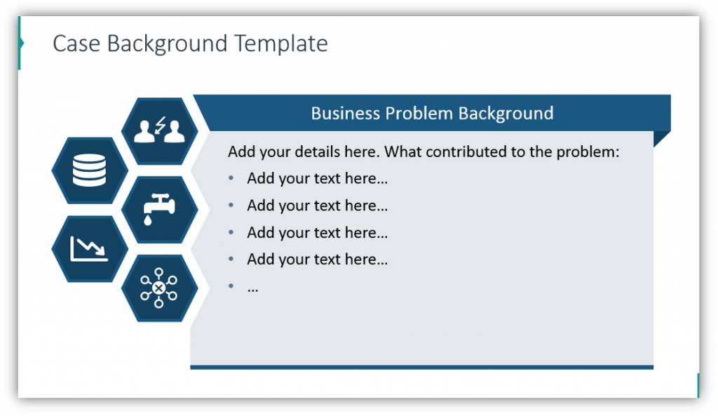  business case Case Background Template for ppt