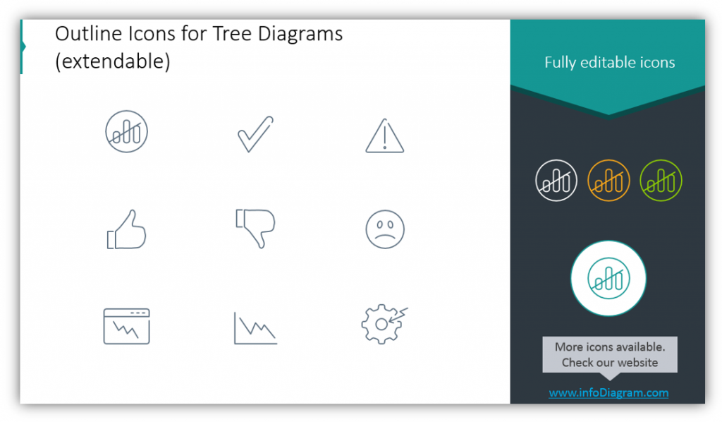 outline icons for root cause analysis ppt