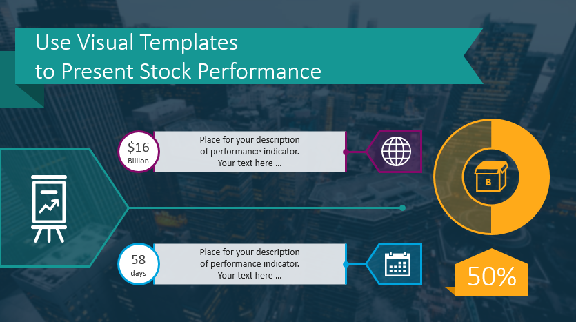 stock report financial company performance powerpoint