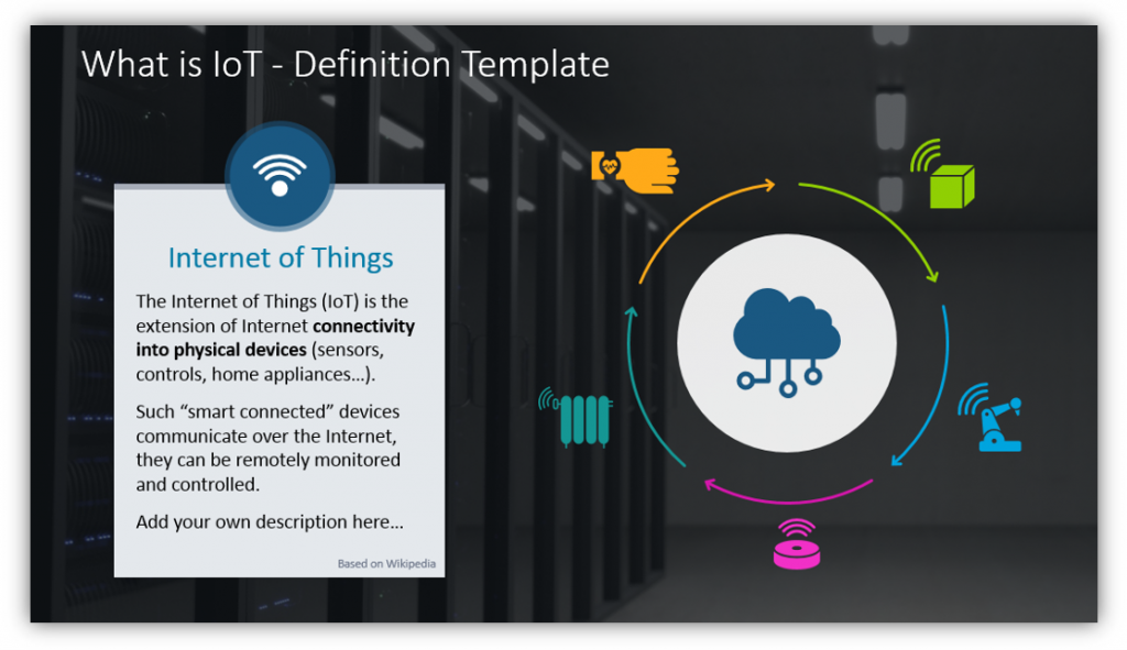 internet of things definition PPT template