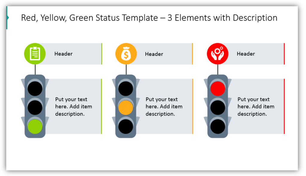 Red Yellow Green Project Status Template