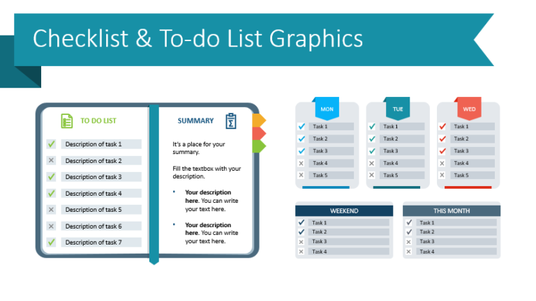Use To-Do Checklist Graphics For Original Presentations
