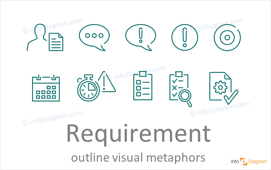 requirement concept powerpoint line icons ppt