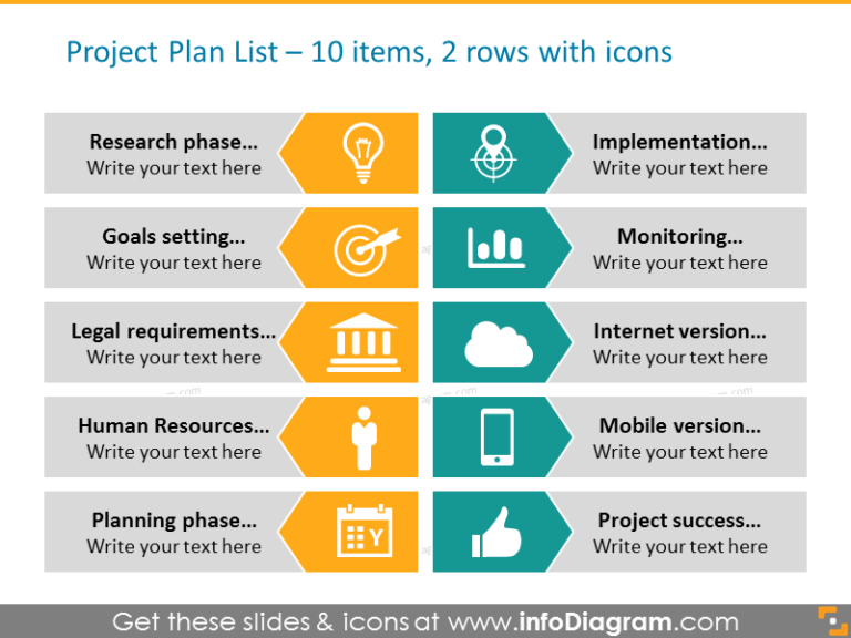 Arrow-Diagram-Example-for-Project-plan-with-icons-project-phases-in-2 ...