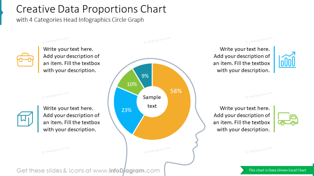 creative pie chart design