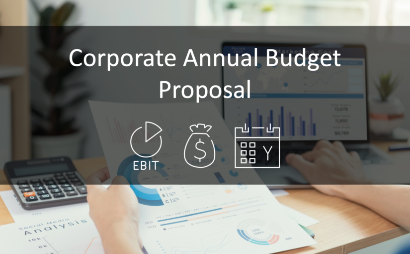 Design Examples of Presenting Annual Budget Proposal in PowerPoint