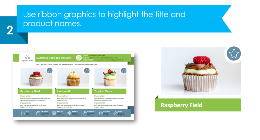 guide on how to redesign product comparison one-pager step 2