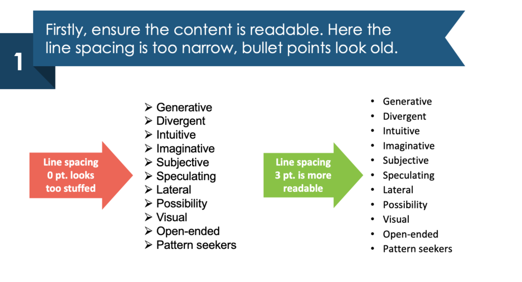 guide on how to transform the boring list slide into a stylish infographic step 1