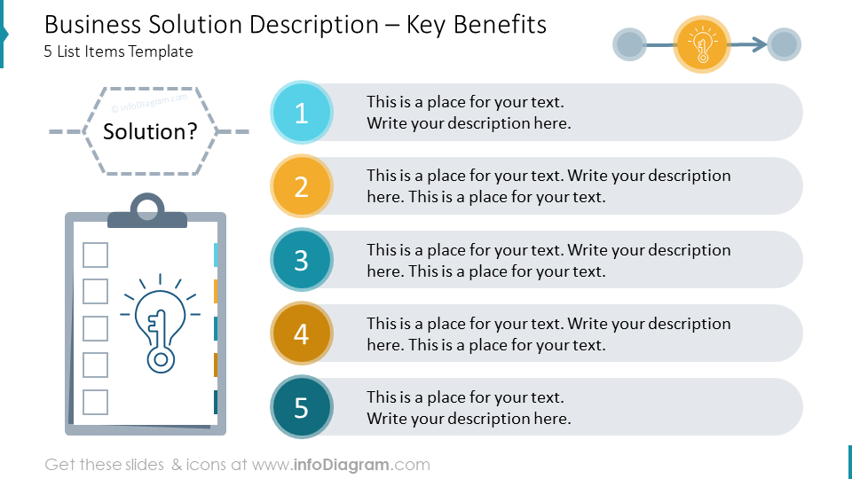 sales business case study with solution description ppt infographic template