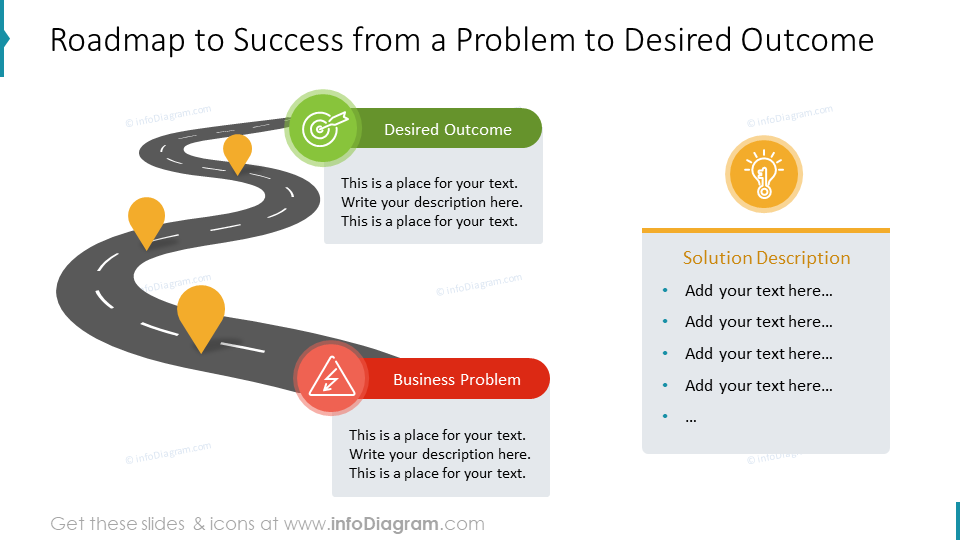 business sales case study example with roadmap-diagram-slide-powerpoint-infodiagram