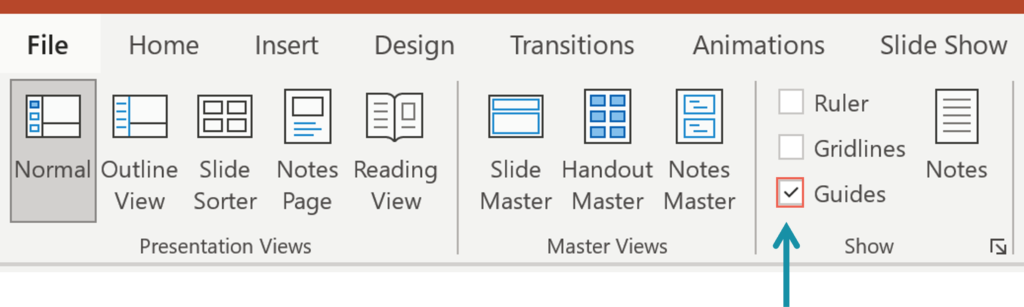Slide Margins and White Space ppt menu guidelines
