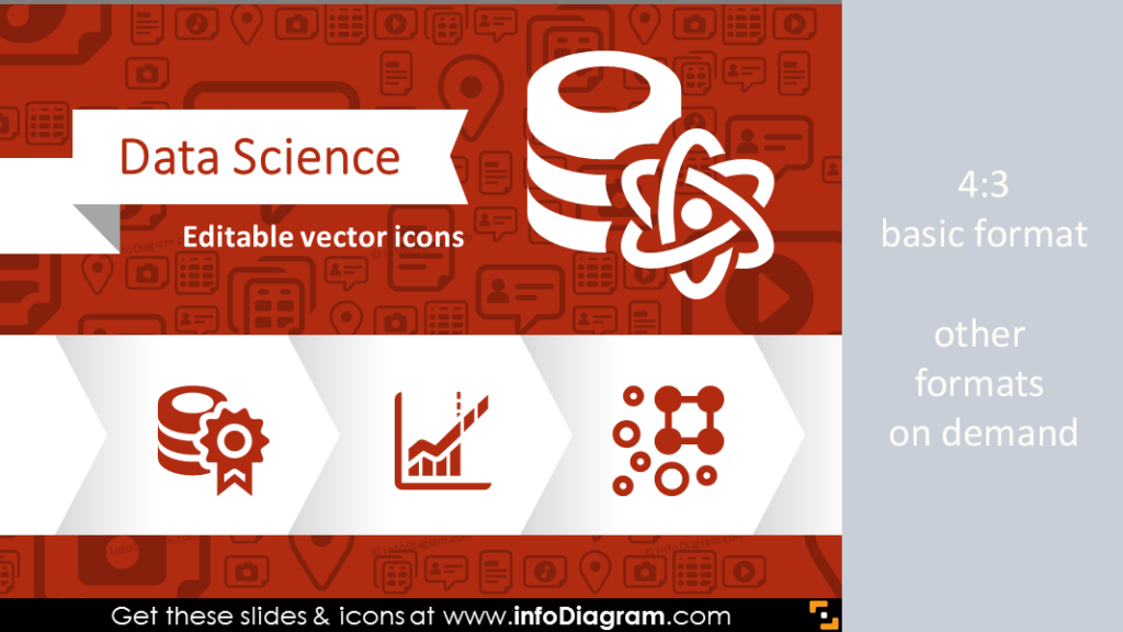 data scientist powerpoint slide example with icons