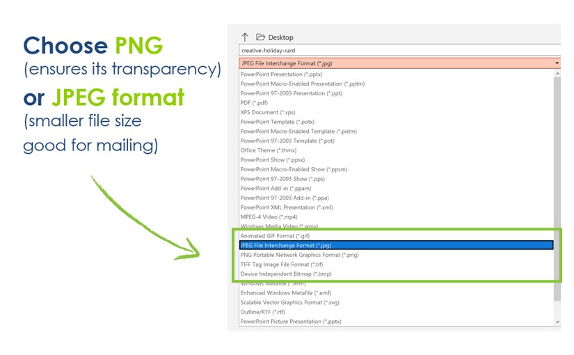 how save powerpoint slide as picture png