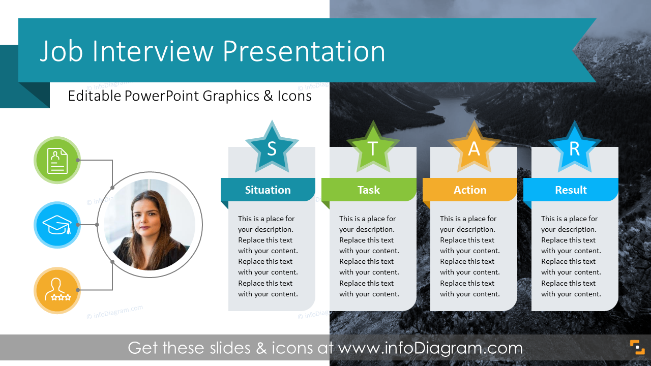 how to make powerpoint presentation for job interview