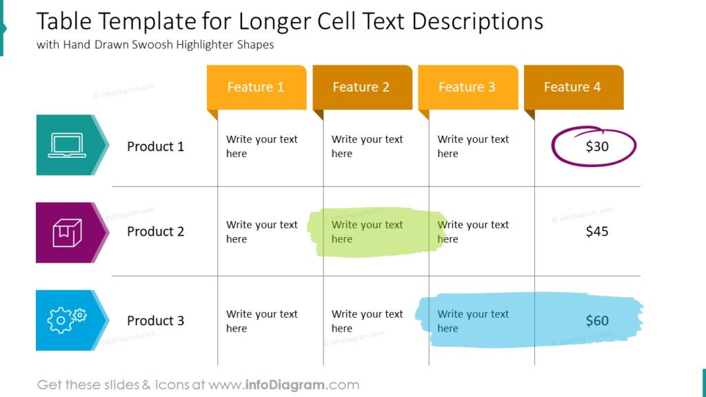 product-comparison-table-ppt-template