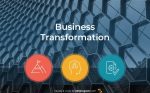 Business transformation presentation infodiagram